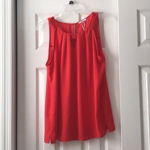 EUC Sleeveless Red/Orange Blouse
